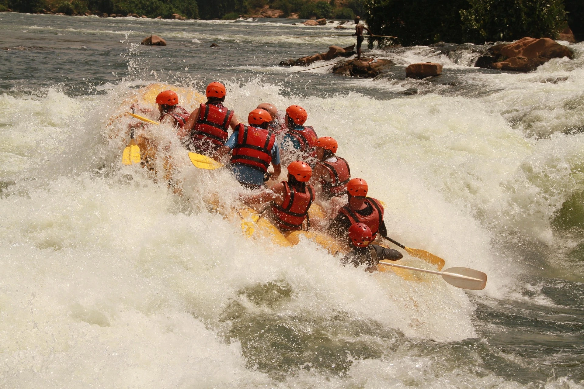rafting at trishuli river